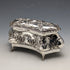 1912 British Antique Sterling Silver Jewelry Box 370g Jones & Crompton
